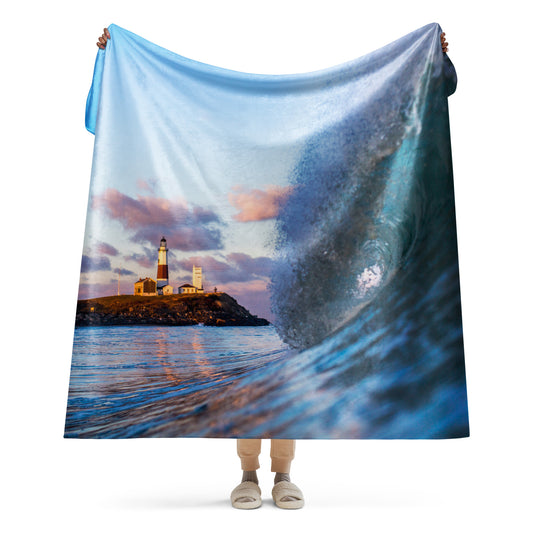 Montauk Lighthouse Sherpa blanket